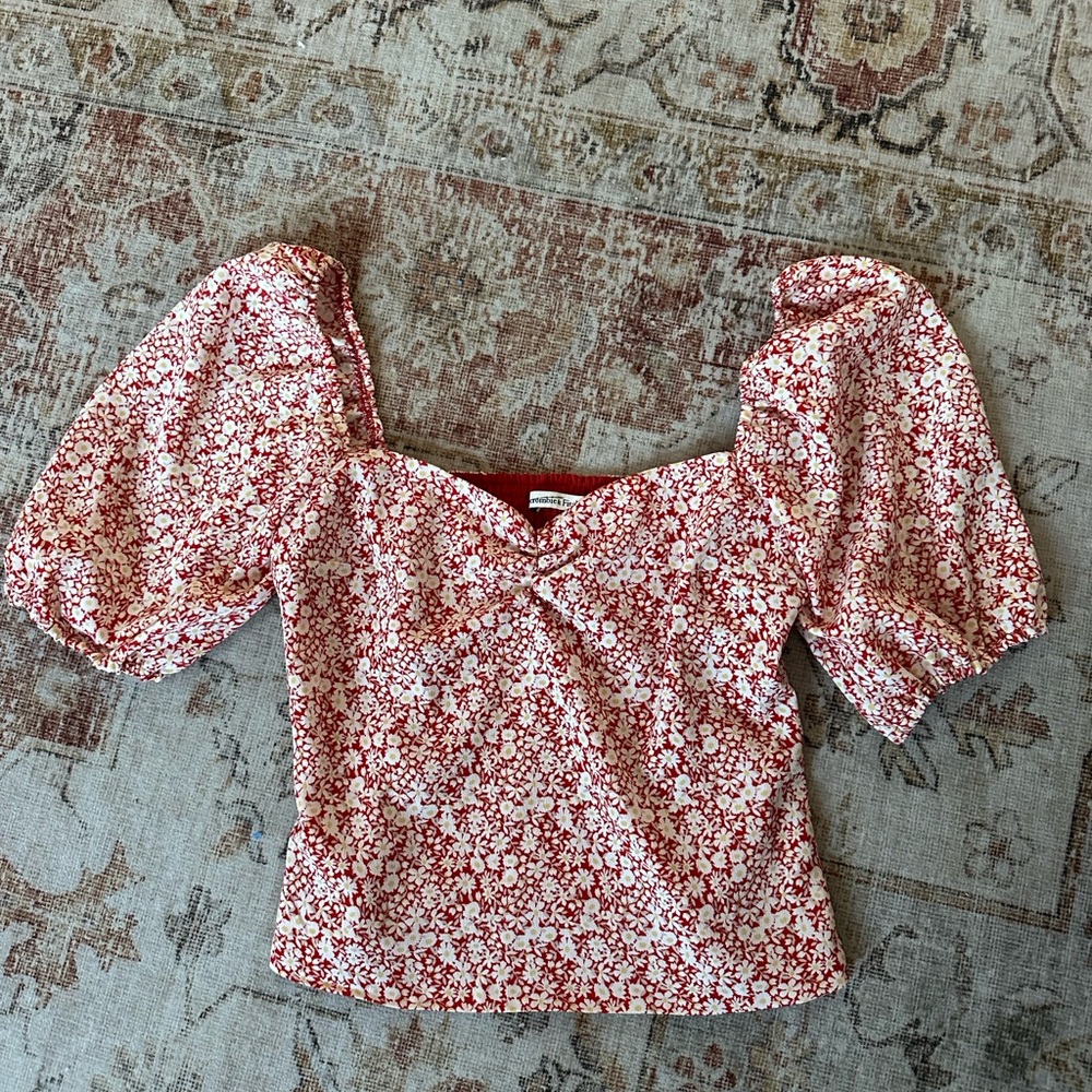 Floral abercrombie blouse